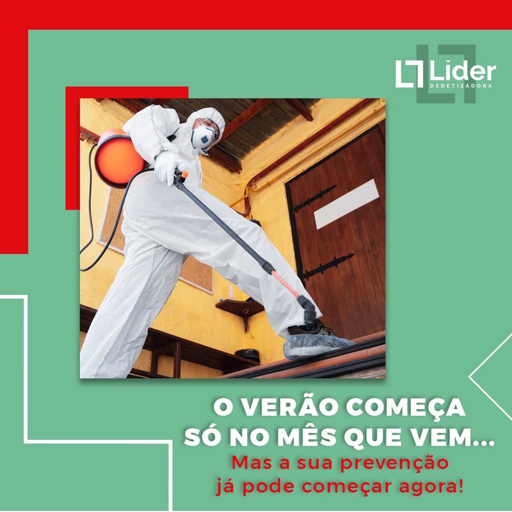 O verão começa só no mês que vem... Mas a sua prevenção já pode começar agora! Leia a notícia Líder Dedetizadora!