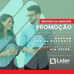 Semana da Amizade - Promoção: Apresente a Líder para um amigo e vocês dois ganham 15% de desconto em procedimentos agendados até dia 20/08. *Somente pessoa física! Leia a notícia Líder Dedetizadora!