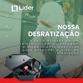 Nossa Desratização é feita através de um relatório com a contagem e mapeamento das iscas para entender o nível da infestação. Leia a notícia Líder Dedetizadora!