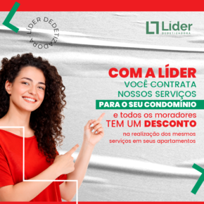 Com a Líder você contrata nossos serviços para o seu condomínio e todos os moradores tem um desconto na realização dos mesmos serviços em seus apartamentos. Leia a notícia Líder Dedetizadora!