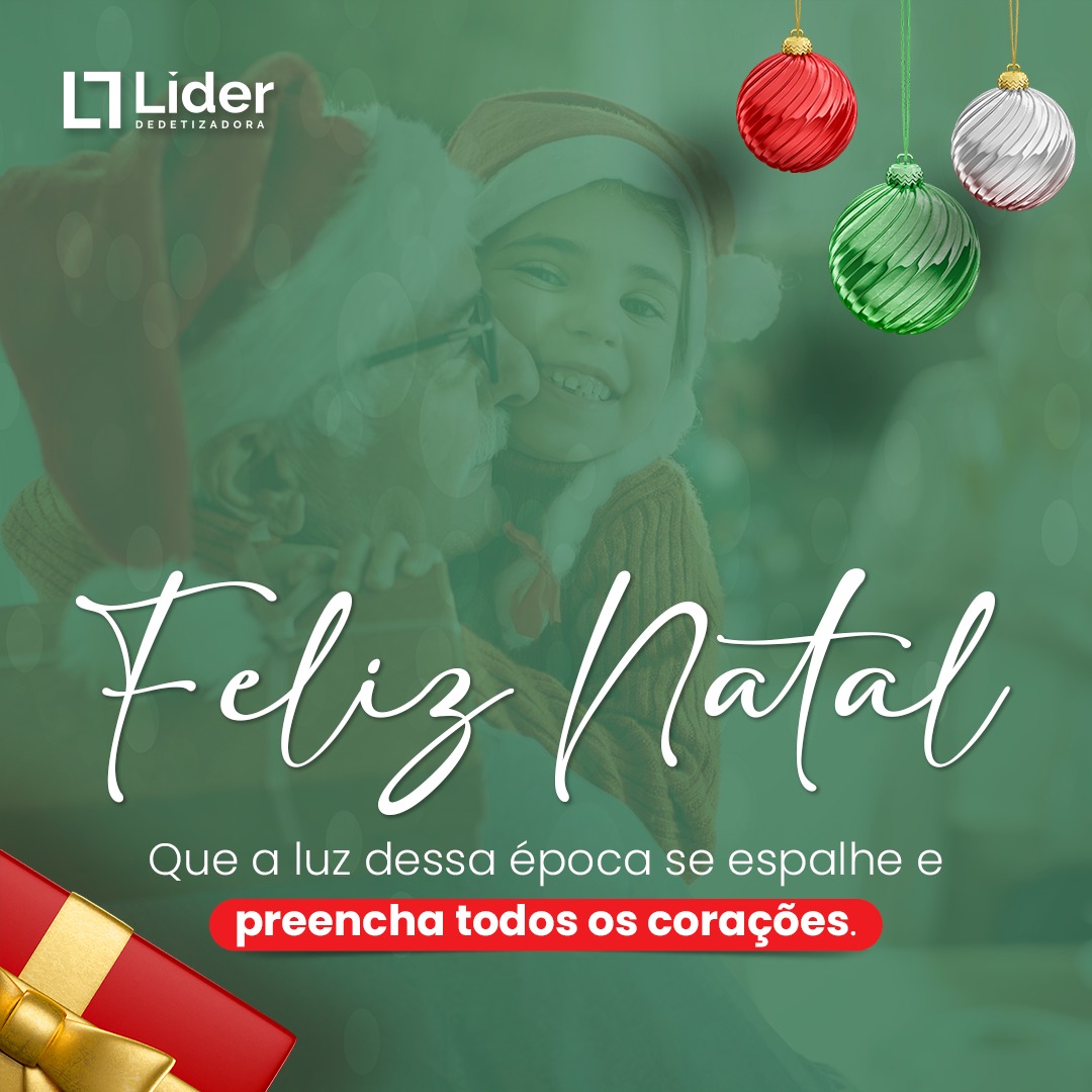 Feliz Natal com a Líder Dedetizadora! Que a luz dessa época se espalhe e preencha todos os corações.