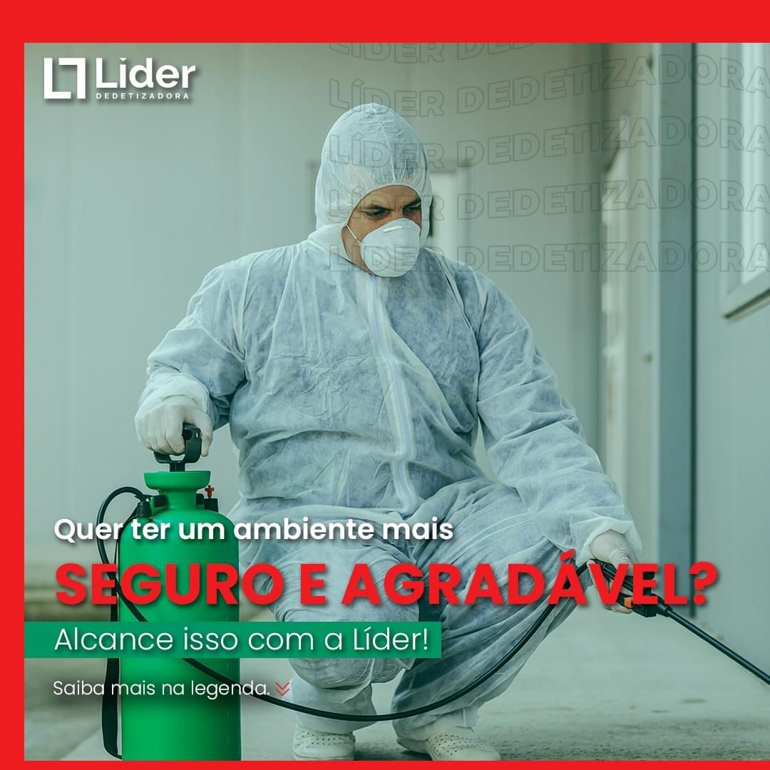 Quer ter um ambiente mais SEGURO E AGRADÁVEL? Alcance isso com a Líder! Leia a notícia Líder Dedetizadora!