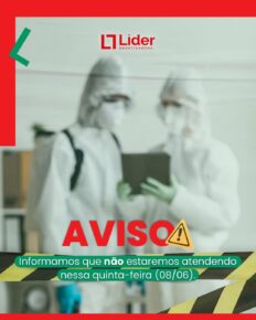 AVISO! Informamos que não estaremos atendendo nessa quinta-feira (08/06) - Líder Dedetizadora